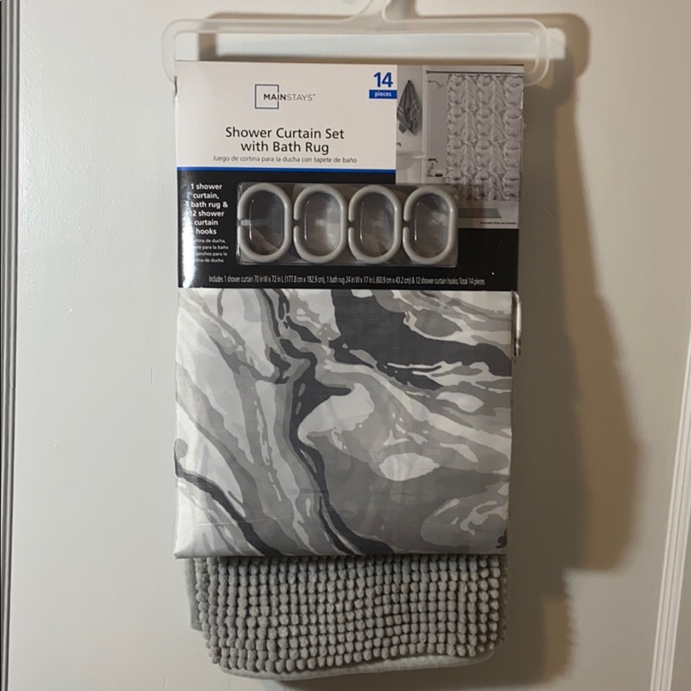 Shower Curtain and Bath Rug